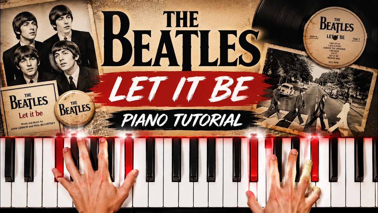 Let It Be Piano - How to Play Beatles Let It Be Piano Tutorial!