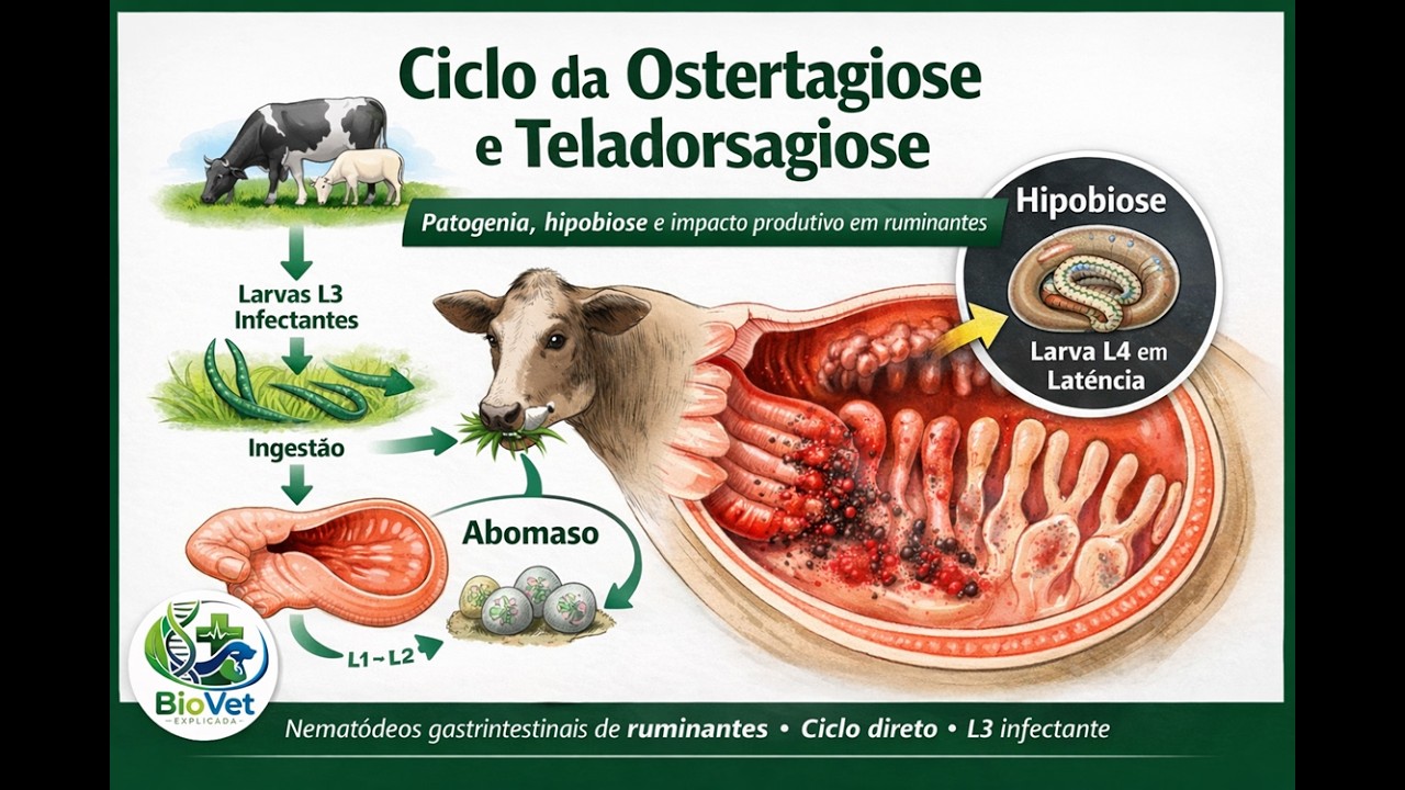 Ciclo da Ostertagiose e Teladorsagiose Revisão de Prova