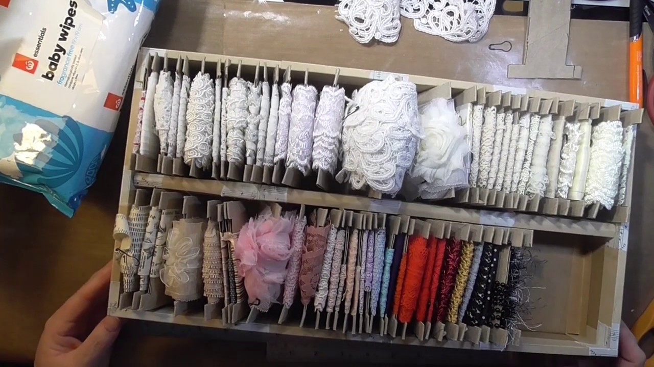 DIY Storage - Lace and Ribbons