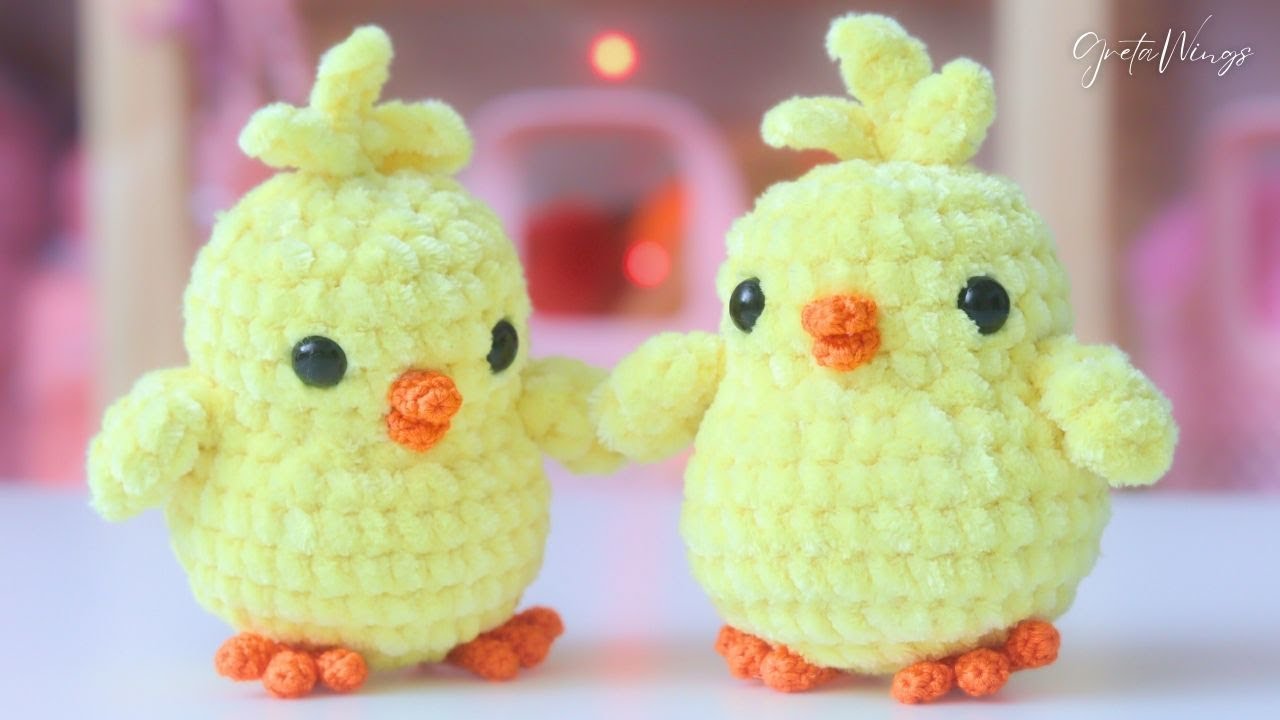 🐣Amigurumi para tejer y vender: Pollito de Pascua Sigue esta guía paso a paso .🌼GretaWings