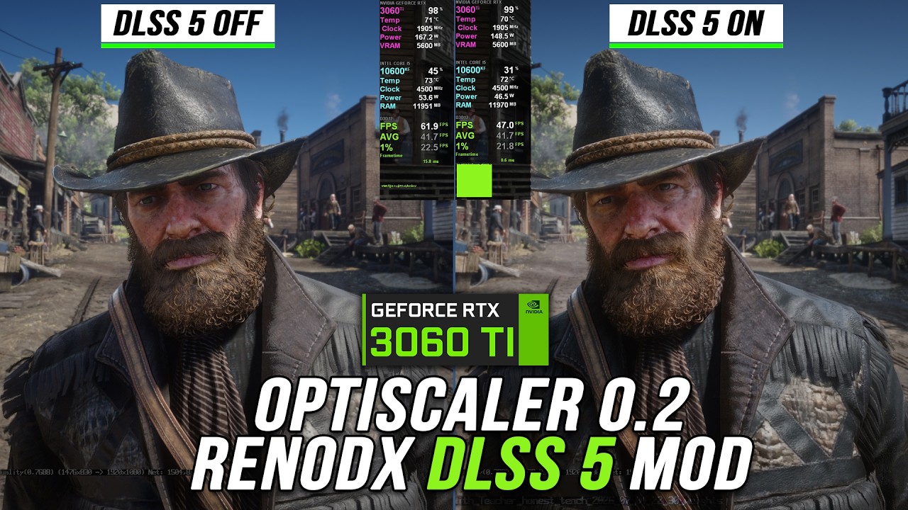 RDR2: DLSS 5 выглядит РЕАЛИСТИЧНО &mdash; как я включил мод DLSS 5 + OptiScaler (сборка 0.2)