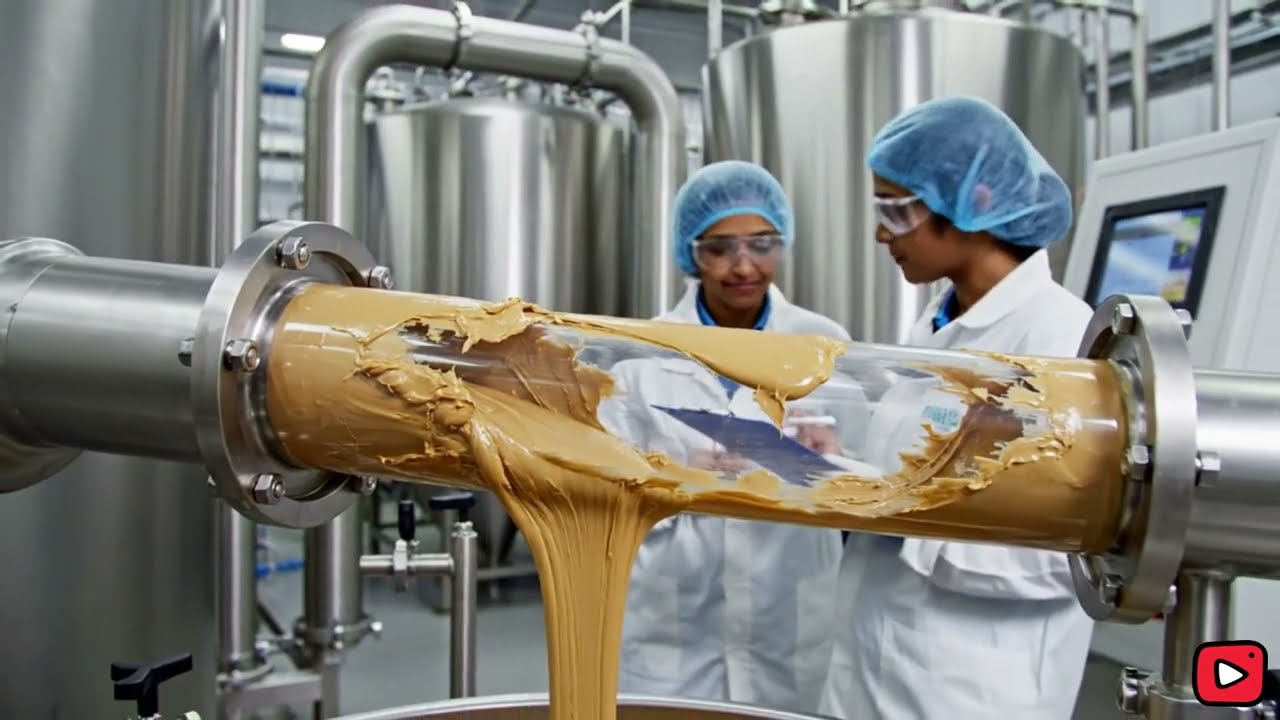 How Peanut Butter Is Mass Produced in Modern Industrial Factories