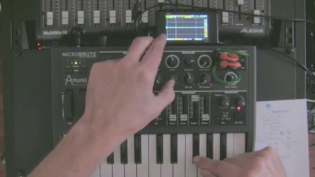 How an Analog Synth Distorts Waveforms on Oscilloscope