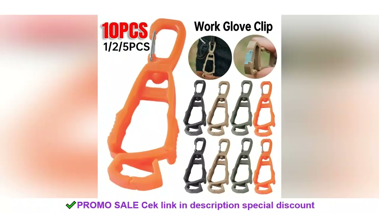 1-10pcs Outdoor Gloves Clip Hanger Multi-purpose Anti-drop Hook Work Gloves Holder Water Bottle Keys