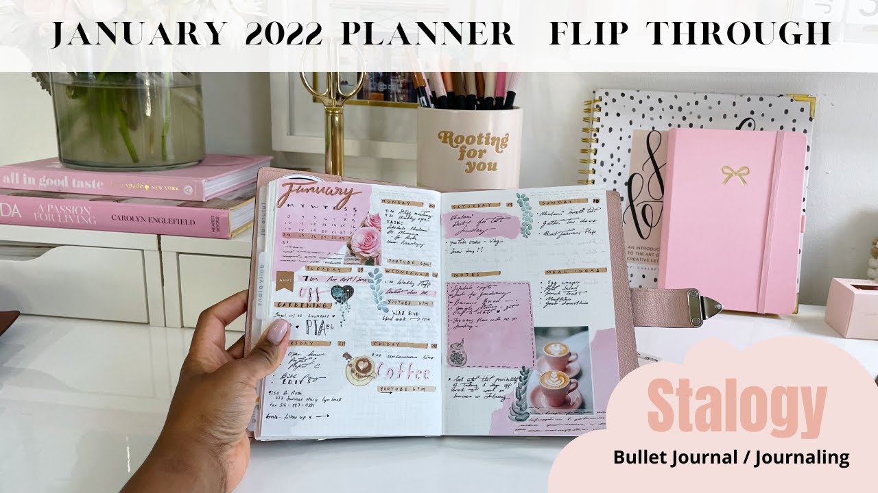 January 2022 Planner Flip Through  | Stalogy / Bullet Journal / Journaling
