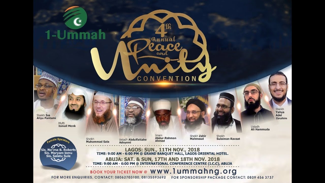 1Ummah Peace & Unity Convention 2018 Day 2 pt1