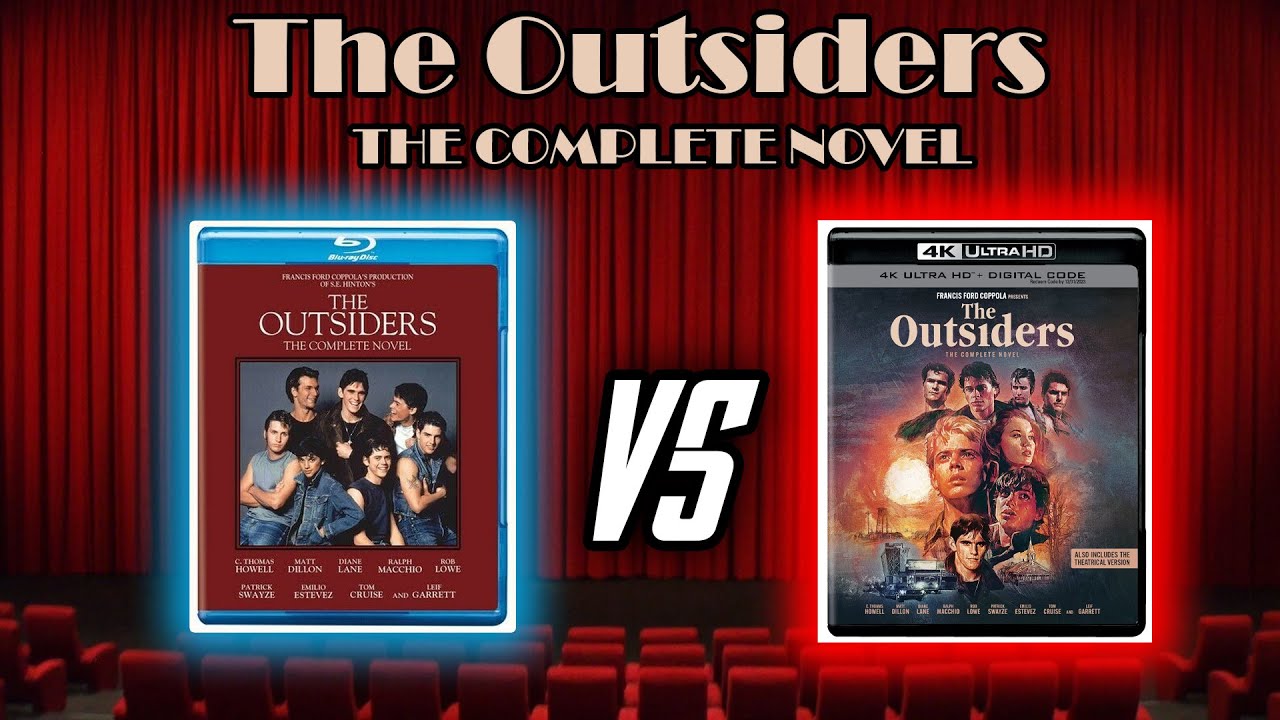 THE OUTSIDERS : The Complete Novel (1983) Blu-ray VS 4K Ultra HD Blu-ray Comparison