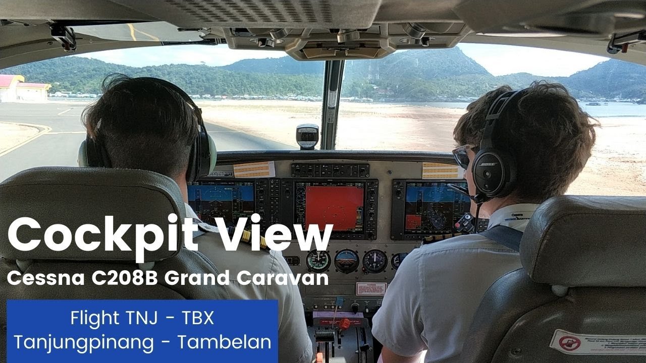COCKPIT VIEW - Terbang dari Tanjungpinang ke Tambelan Naik Susi Air Begini rasanya...