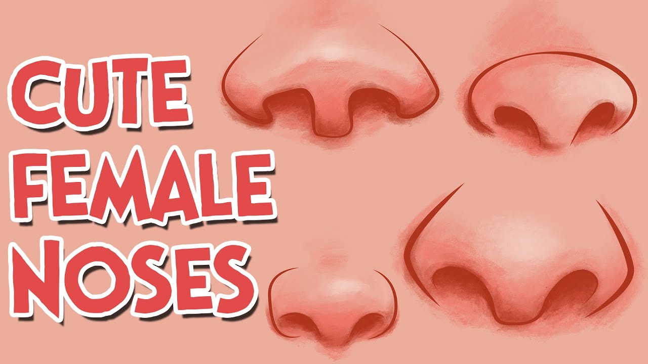 How to Draw Cute Girl Cartoon Noses