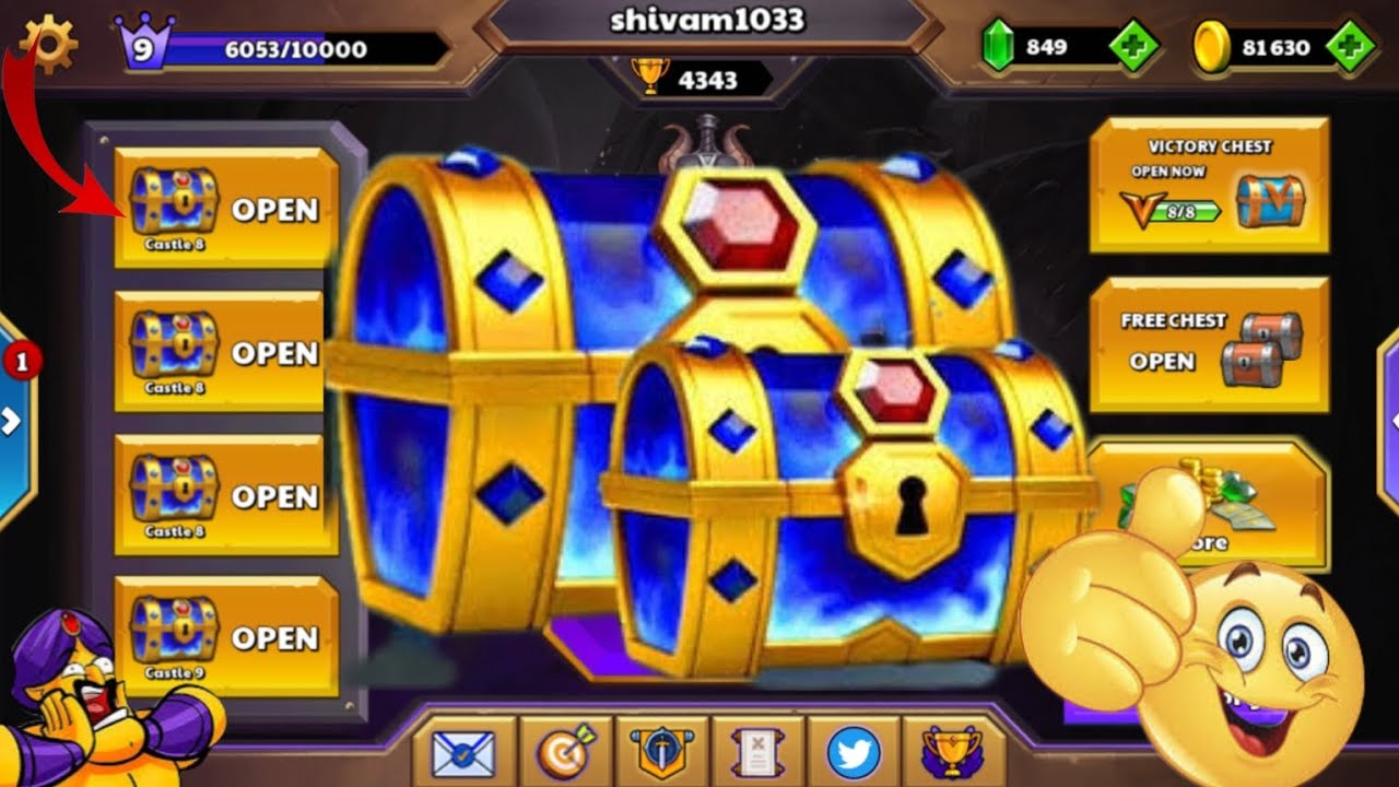 😍🎁Megical Chest Opening 🎁🤩| Castle Crush Rush Gameplay | Castel Crush Gameplay