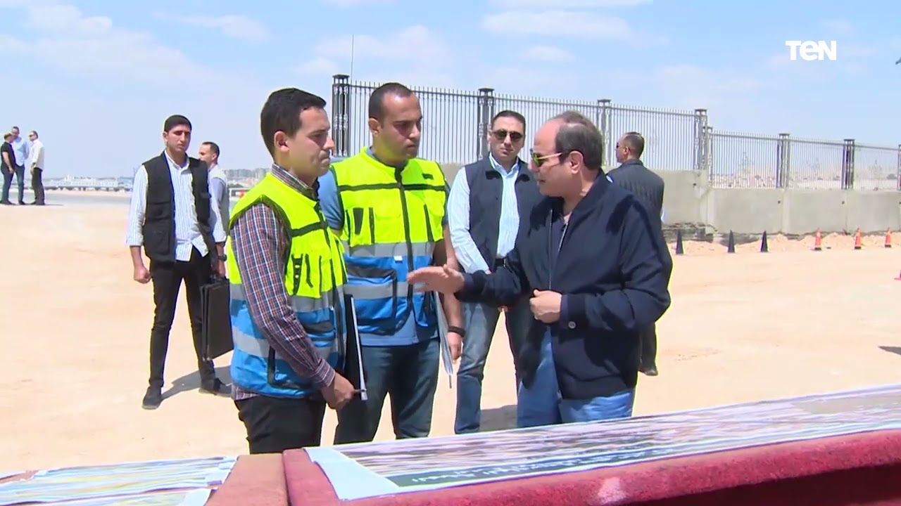 الرئيس السيسي يتفقد أعمال إنشاء سوق عمار بن ياسر بالمقطم