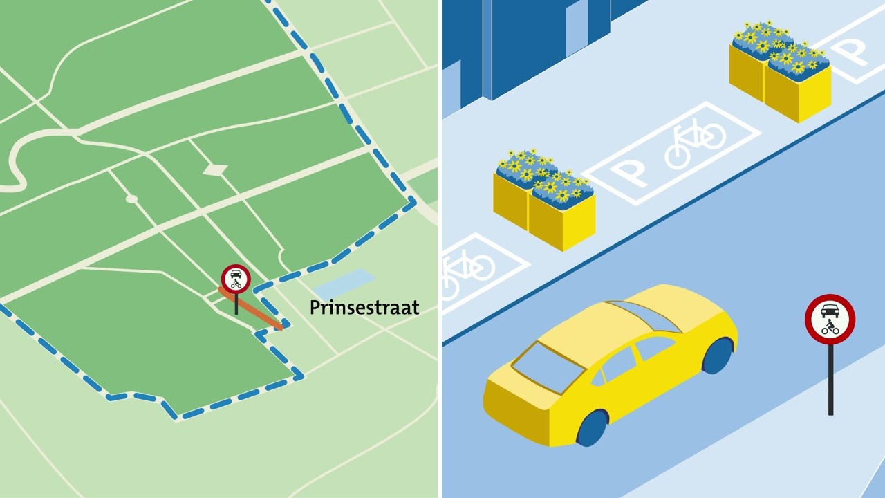 Prinsestraat autoluw en Prinsessewal eenrichtingsverkeer