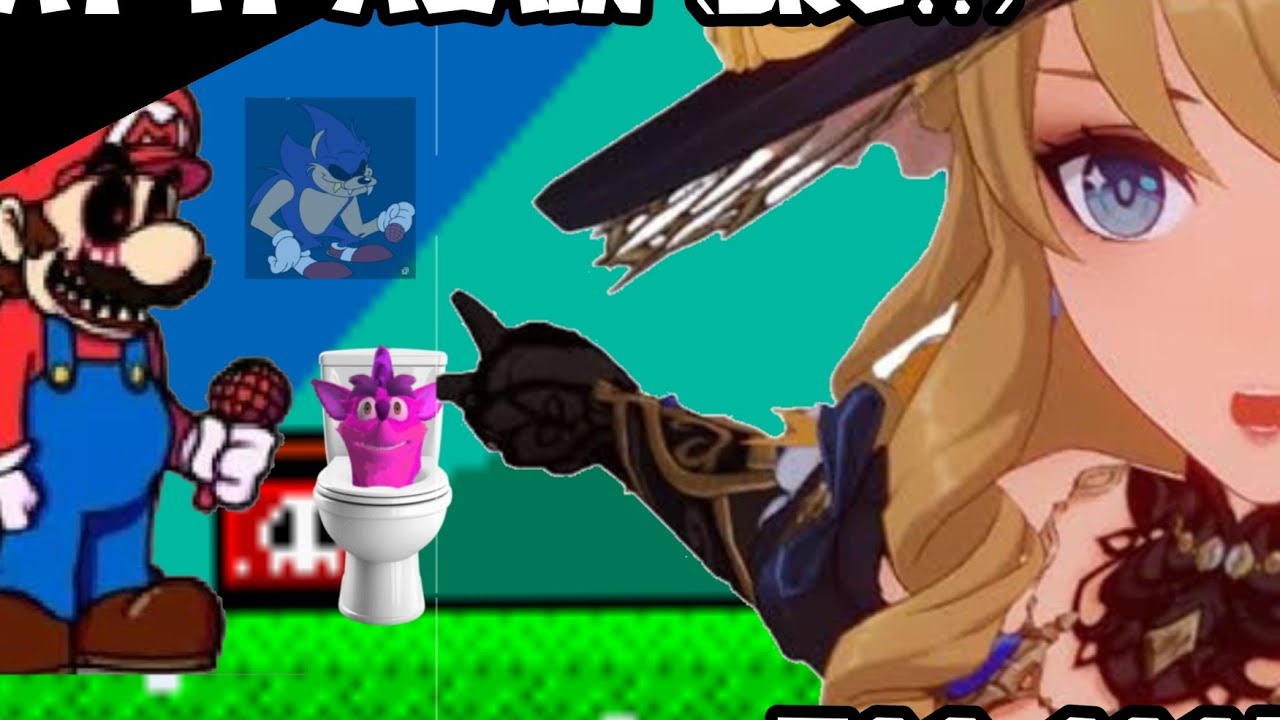 FNF At it again Devil Run (Too Slow Encore Mario mix) got me like .