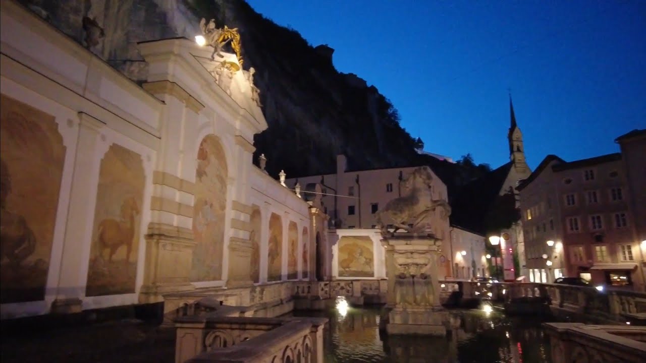🇦🇹SALZBURG Walking from Evening into the Night / Austria 2021