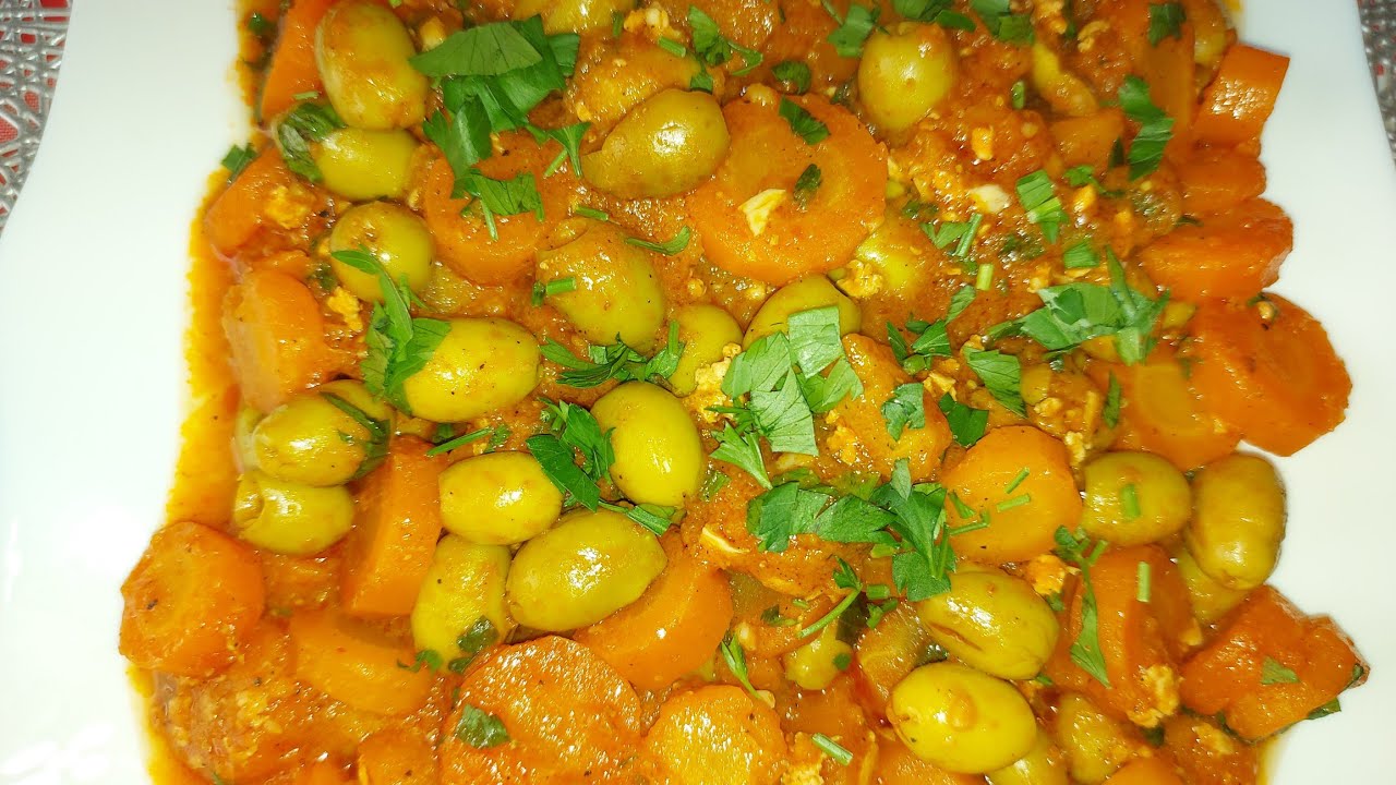 زرودية مشرملة🥕 بالزيتون🫒 من أروع وصفات الزرودية مجمرة حريورة والزيتون زادلها بنة على بنة 😋