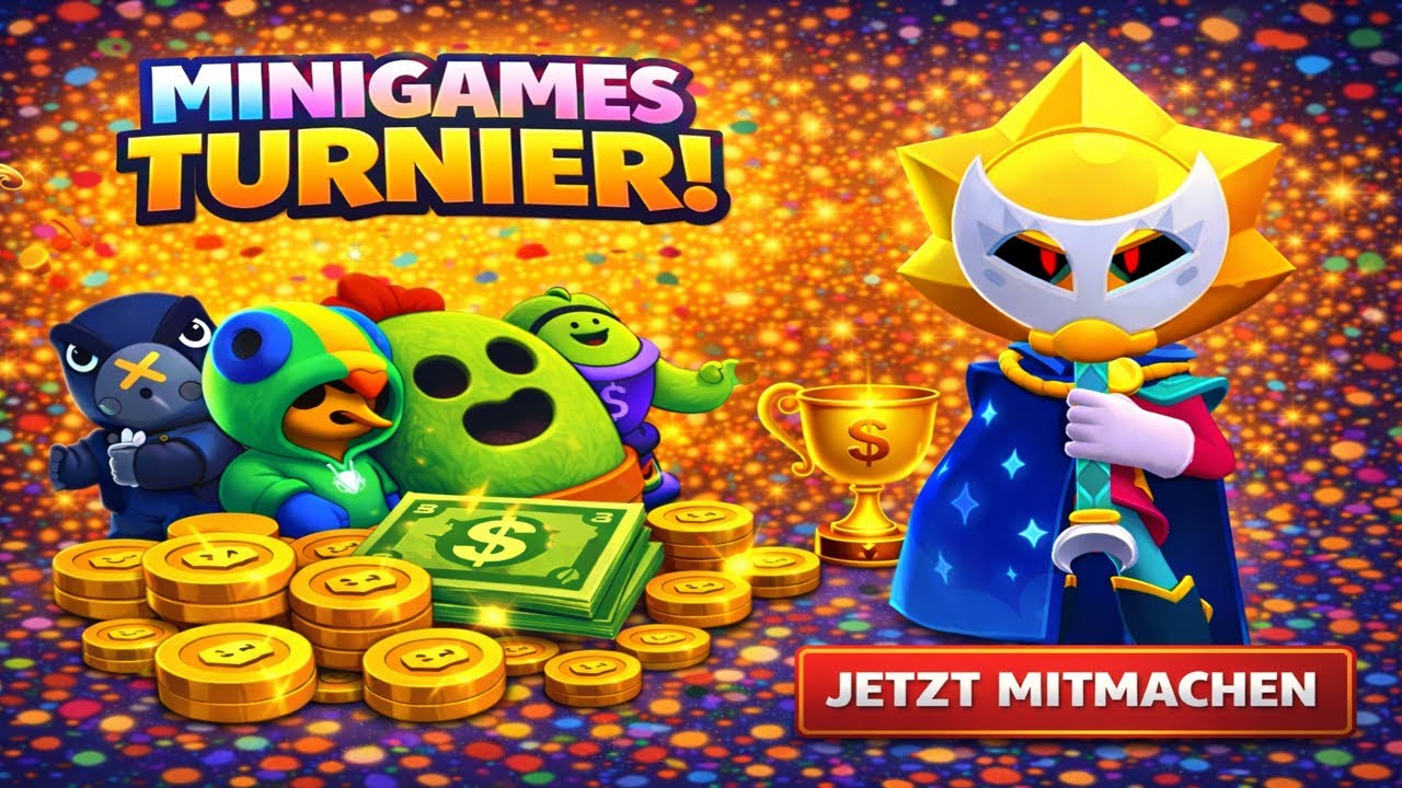🔴MINIGAMES TURNIER mit PREISGELD!🤑 | Jeder kann mitspielen | Brawl Stars Deutsch LIVE