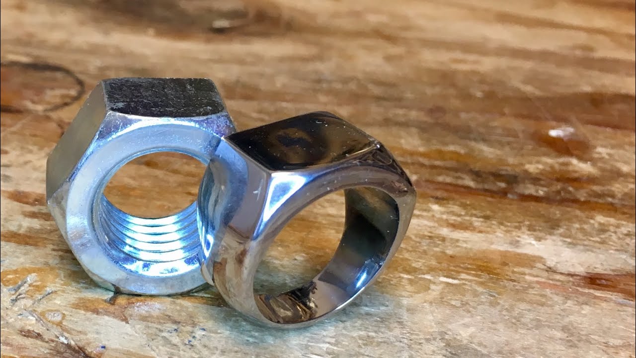 鉄の指輪 ナットの作り方 How to make ring from Nut.