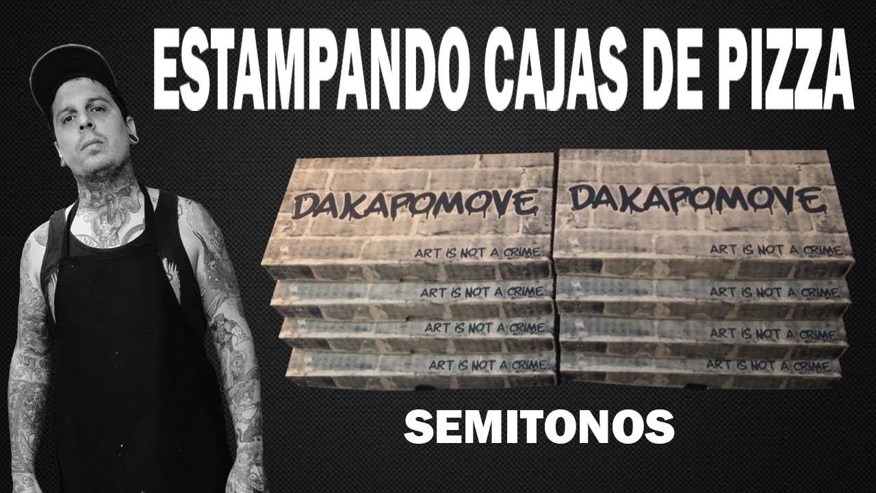 ESTAMPANDO CAJAS DE PIZZA- SEMITONOS 2022