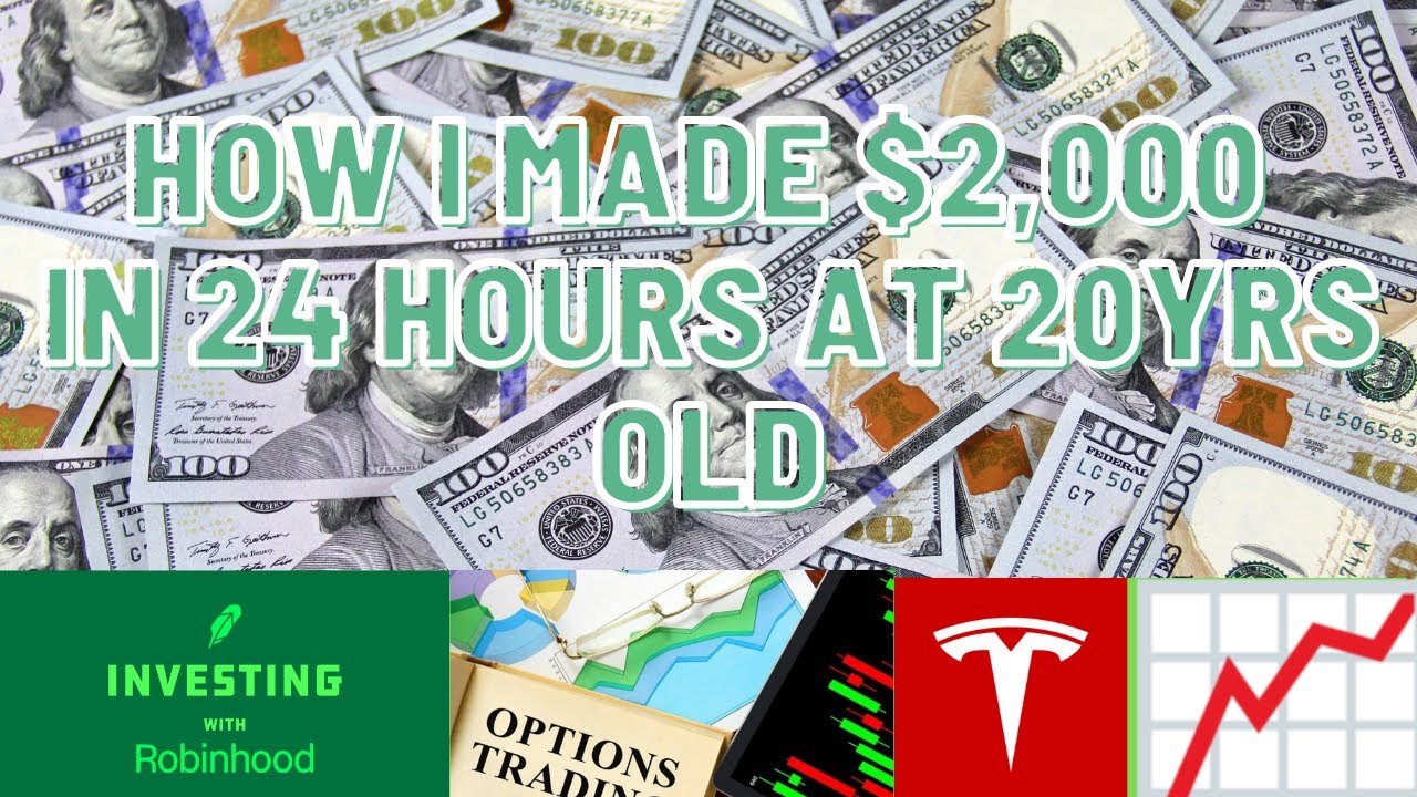 $2000 DOLLARS PROFIT in 24 HOURS on Robinhood | Tesla Call options INSANE