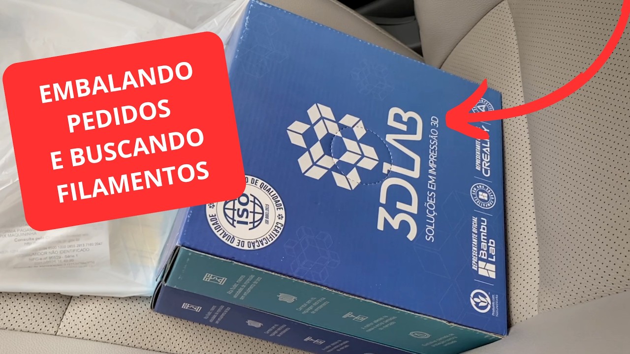 EMBALANDO PEDIDOS SHOPEE, BUSCANDO FILAMENTOS E LIMPANDO O SETUP - MEU NEGÓCIO COM IMPRESSÃO 3D #10