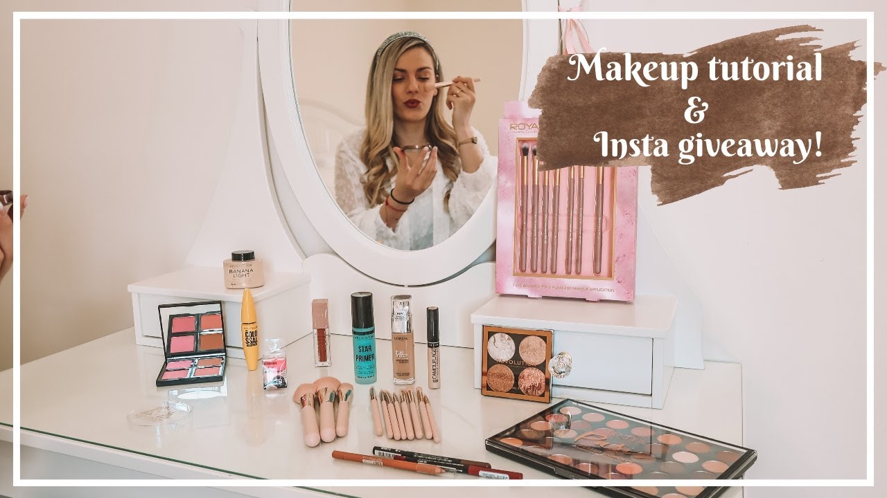 Μακιγιάζ με πολύ οικονομικά προϊόντα & Instagram giveaway | Marinelli