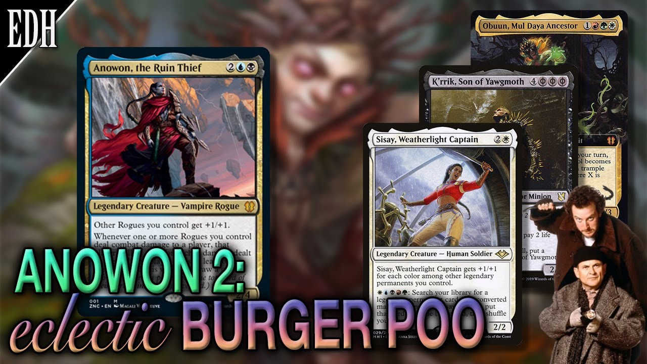 Anowon the Ruin Thief vs Sisay vs Krrik vs Obuun | Commander EDH gameplay | eedi H tribalkai