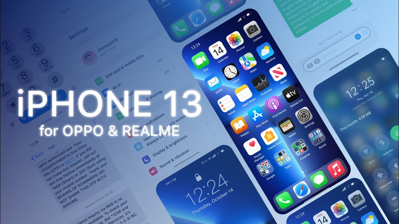 iPHONE 13 Theme for OPPO & REALME | JhonnyFromYouTube