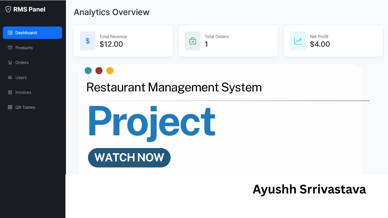 Build a Smart QR Menu & Admin Dashboard | Flask Project Tutorial 2025