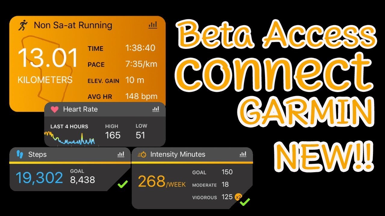 How to update application and get new interface | Garmin connect