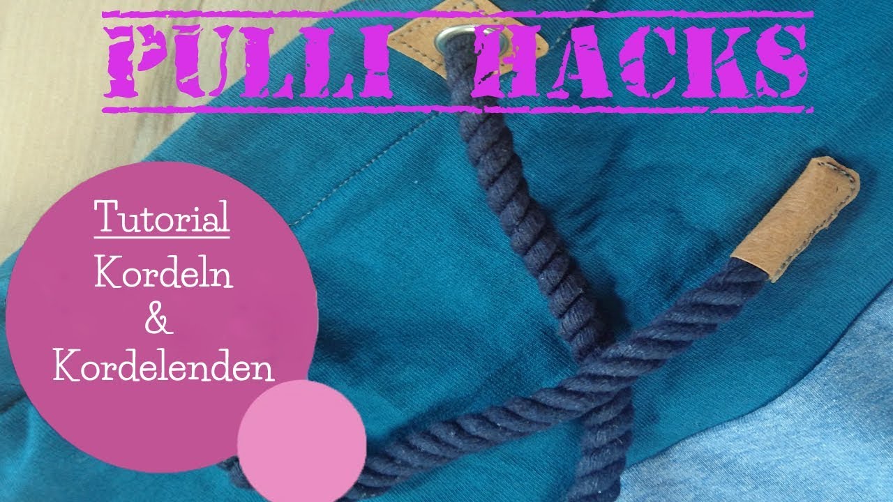 Kordeln & Kordelenden verarbeiten | Pulli Hacks | Tutorial | DIY Nähanleitung | mommymade