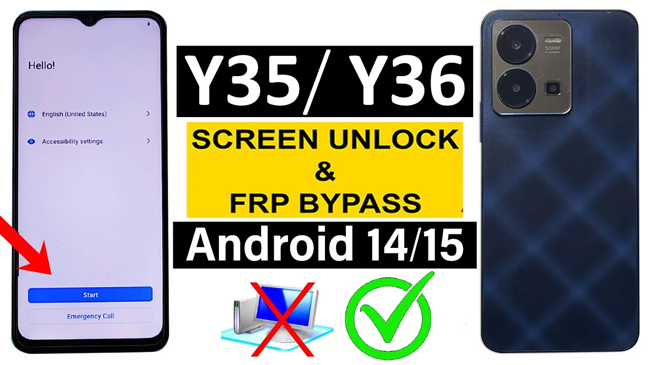 Vivo Y35/ Y36 Android 14/15 - Hard Reset & FRP Bypass - Latest Update - (Without Pc)