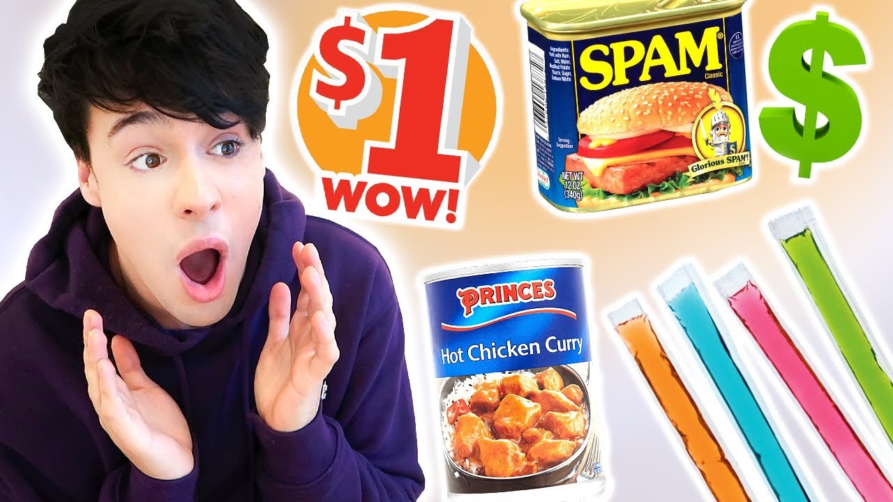 i only ate DOLLAR STORE FOODS for 24 hours!!!