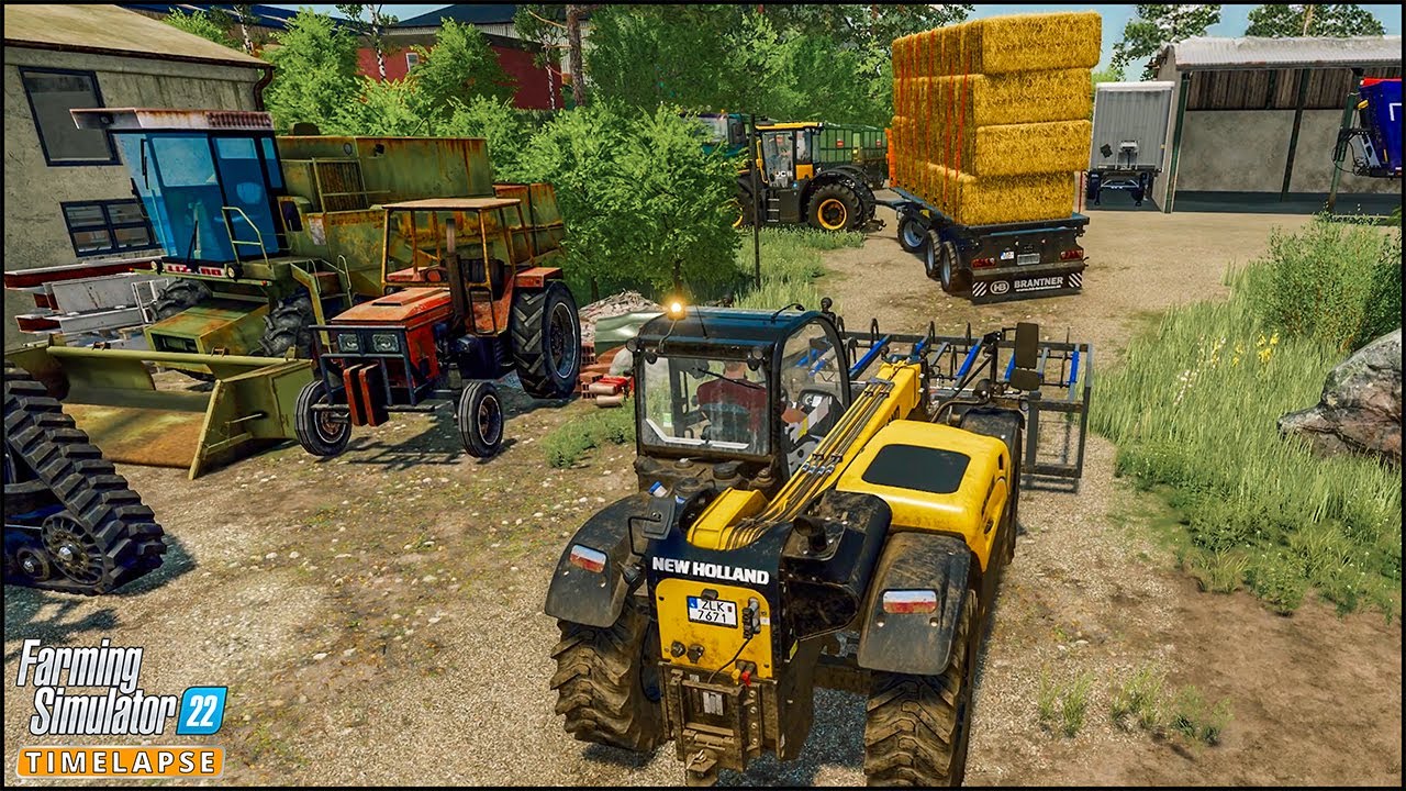 Collecting & Transporting Straw Square Bales. Making & Selling Straw Pellets | #Zielonka Ep.65