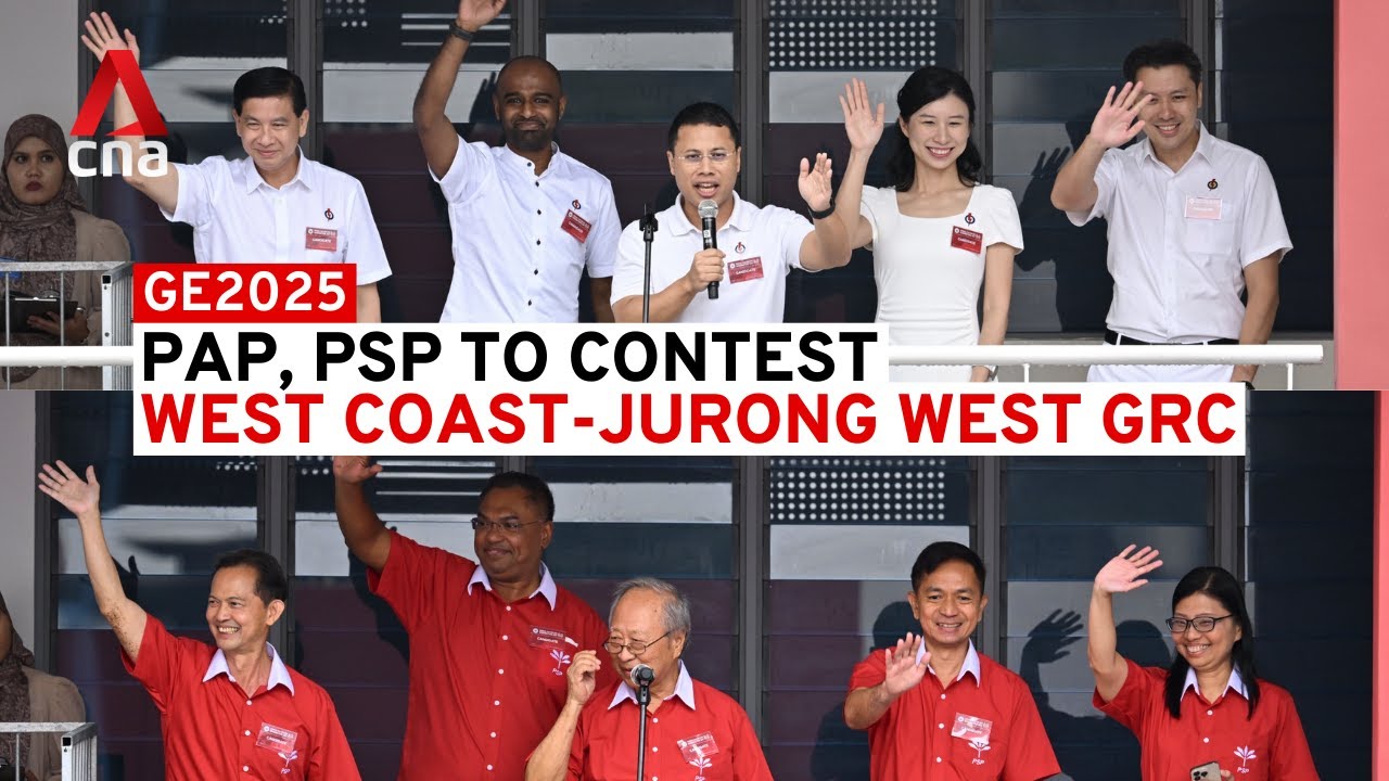 GE2025 Nomination Day: PAP and PSP speeches for West Coast-Jurong West GRC