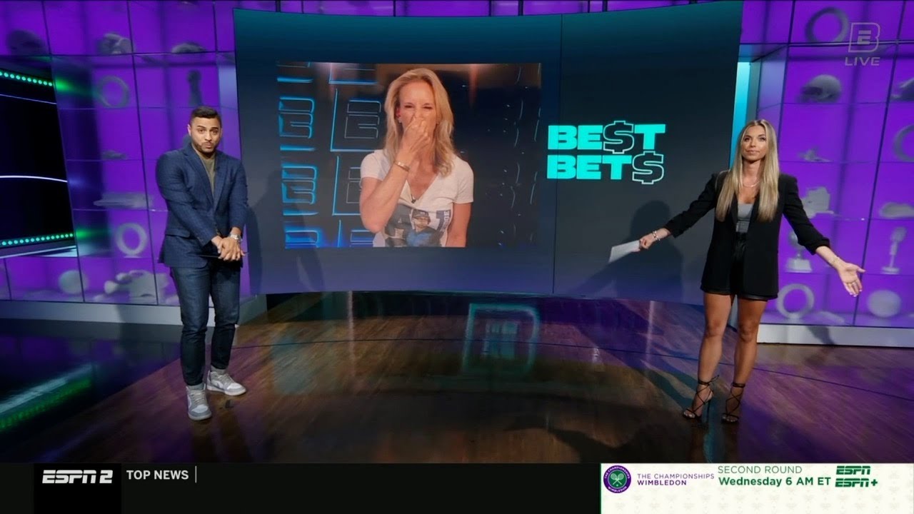 Erin Dolan Tone Legs in Short Dress | ESPN