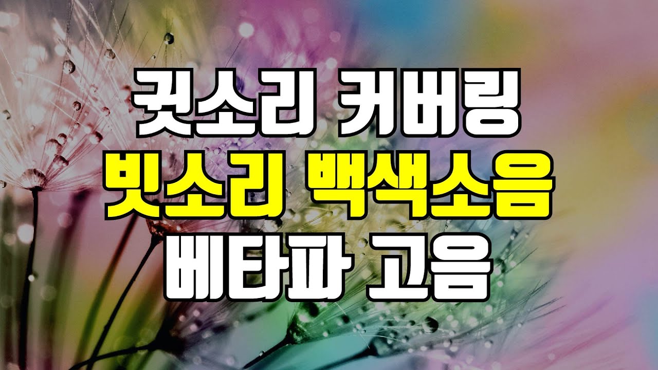 빗소리 - 시끄러운 귓소리 커버링을 위한 백색소음 (+고음 베타파)