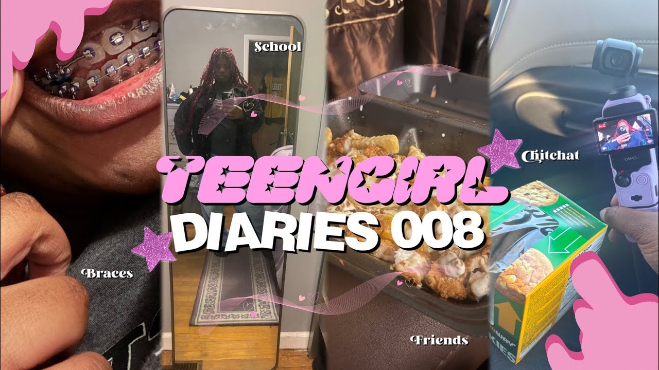 TEENGIRL DIARIES 008 | braces, school, friends, and chitchat || Daisialyniya 