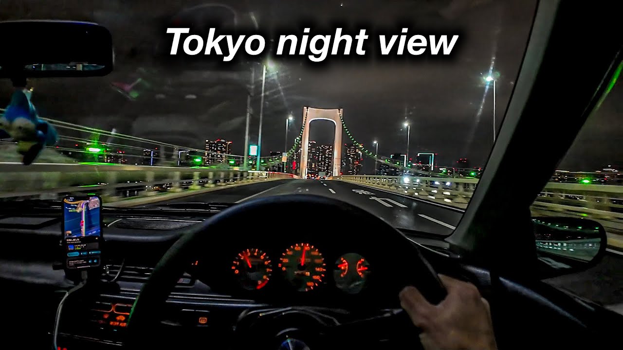 【CIVIC EG6 POV】Driving on the highway while gazing at Tokyo's night view