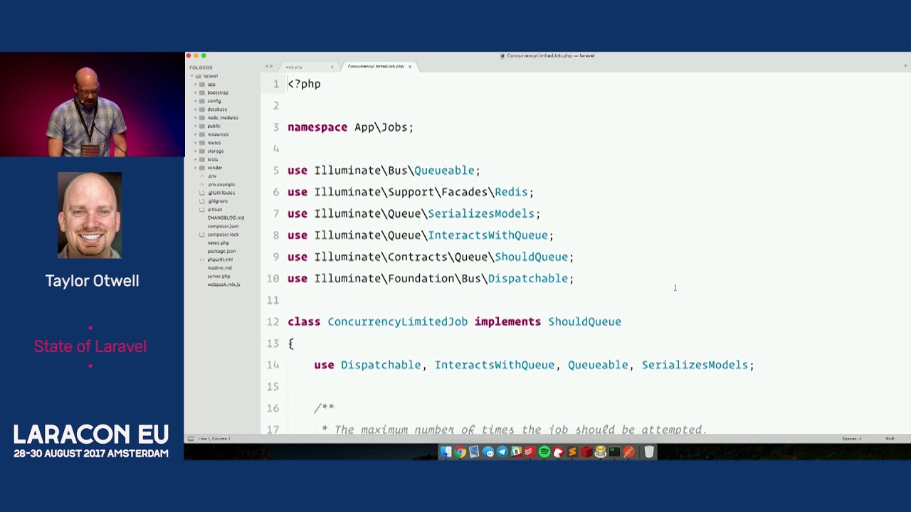 Taylor Otwell - State of Laravel - Laracon EU 2017
