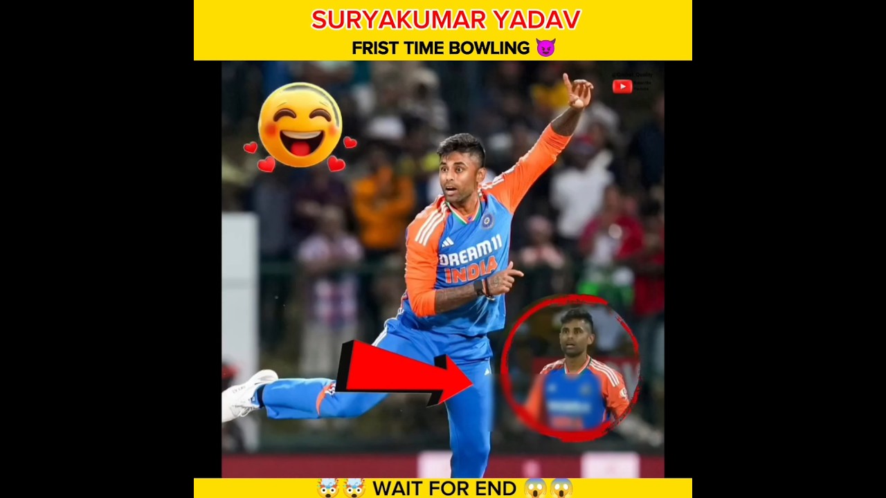 Suryakumar Yadav First Time Bowling😈||#shorts #short #youtubeshorts #shortvideo #viralvideo #cricket
