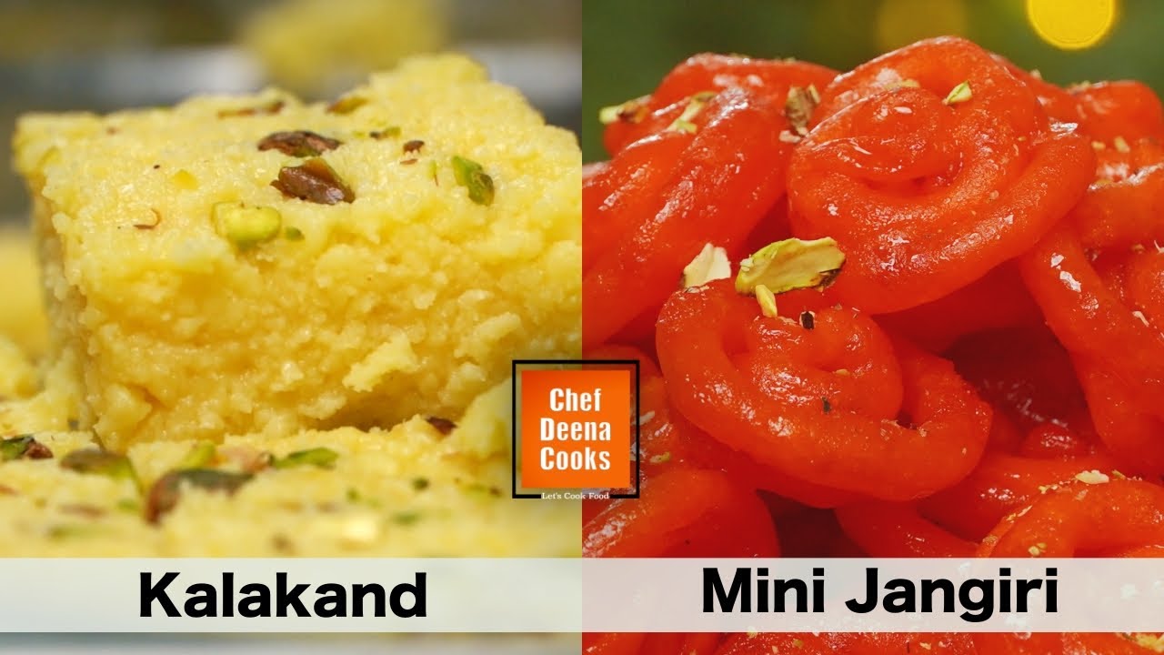 Kalakand & Mini Jangiri | Sweet Recipes | Milk Sweet | Jangiri | CDC | Chef Deena Cooks