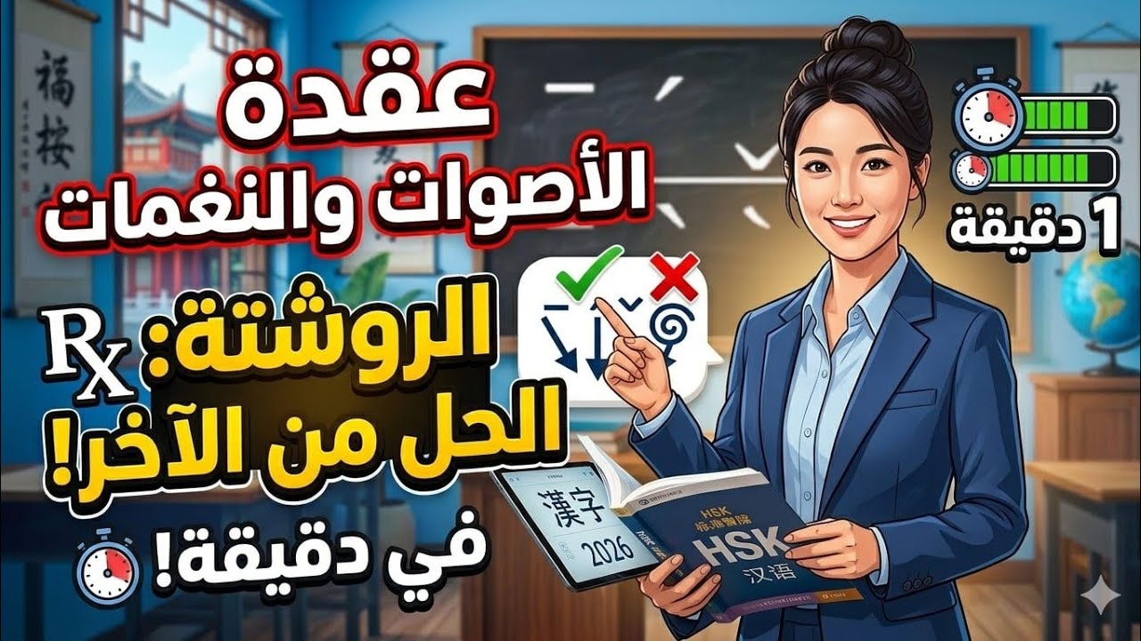 عقدة الأصوات والنغمات.. روشتة الحل من الآخر في دقيقة! ⏳🇨🇳