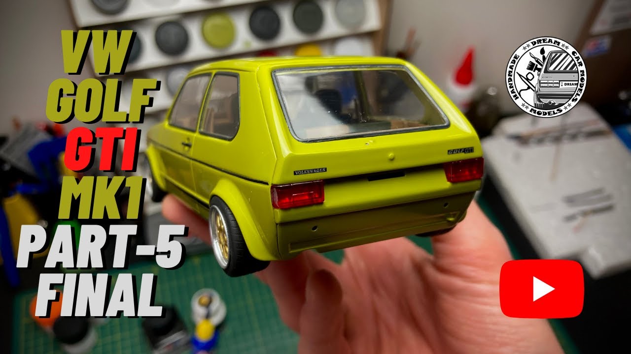 Building Revell VW Golf GTI MK1 Scale Model - Part-5 FINAL Step by Step