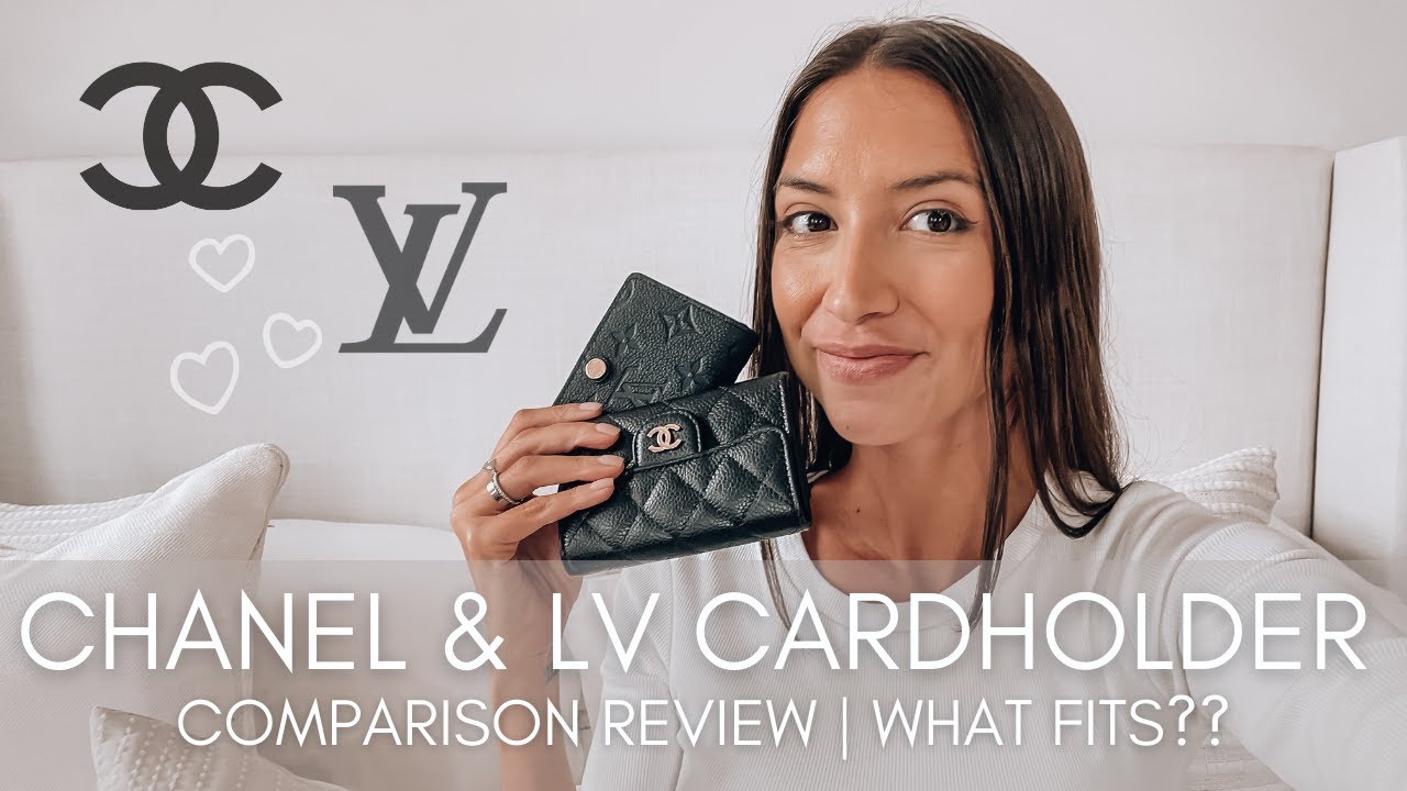 LOUIS VUITTON & CHANEL CARDHOLDER REVIEW | WHAT FITS? WHICH ONE I RECOMMEND!