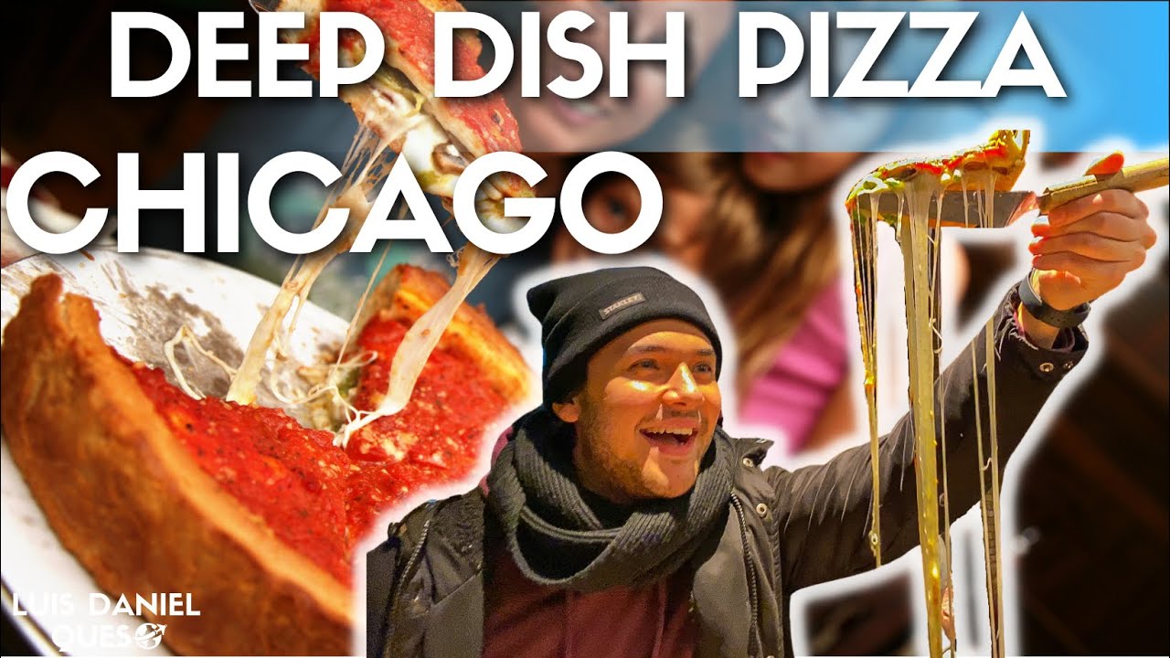 TOP 3 MEJORES RESTAURANTES DE PIZZA EN #CHICAGO 🍕😱🤤 || Luis Daniel Queso