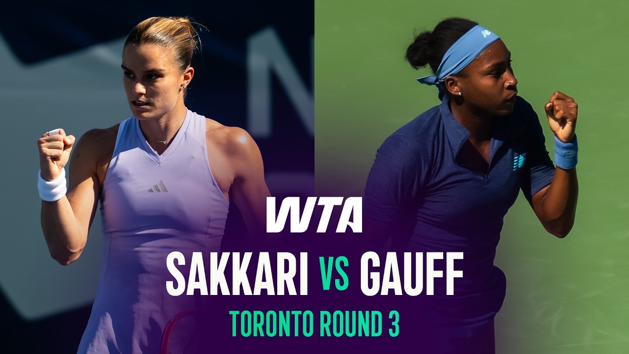 Maria Sakkari vs. Coco Gauff | 2026 Toronto Round 3 | WTA Match Highlights