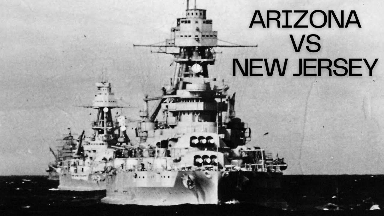 Battleship Arizona vs Battleship New Jersey