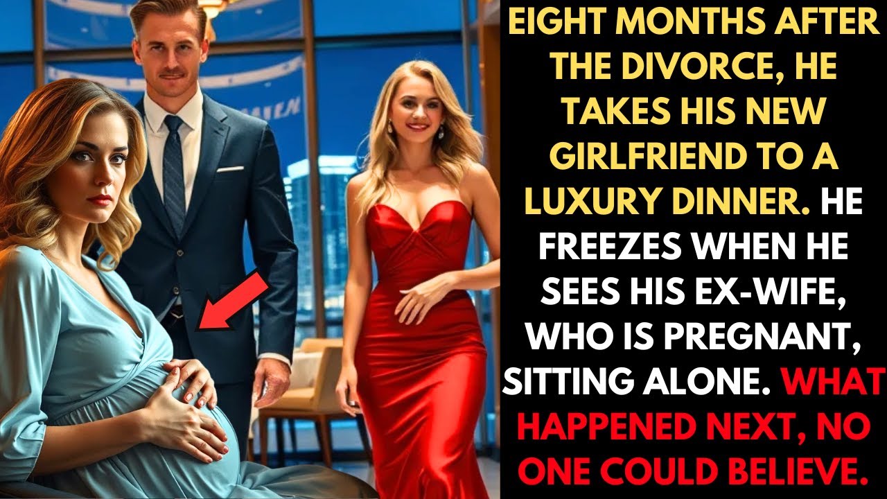 HE TOOK HIS NEW GIRLFRIEND TO A FANCY DINNER. THEN HE SAW HIS PREGNANT EX-WIFE SITTING ALONE.