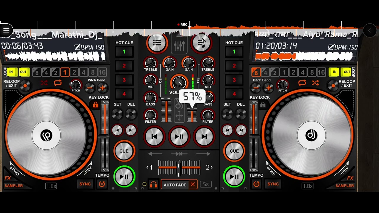 Dj mixer mobile 