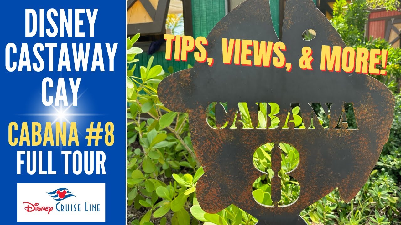 Castaway Cay Family Cabana #8 Full Tour * 4K * Disney Cruise Line * What's Included? * Concierge